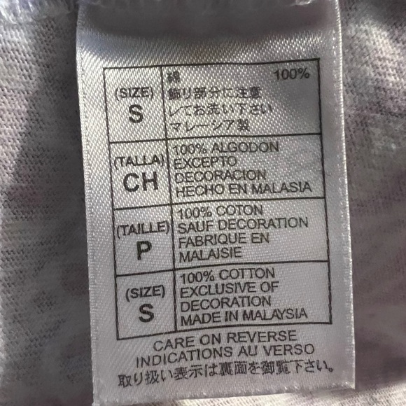 Disneyland Resort Kid Dress Sleeveless Hawaiian Print Minnie Purple White Small - Picture 5 of 5